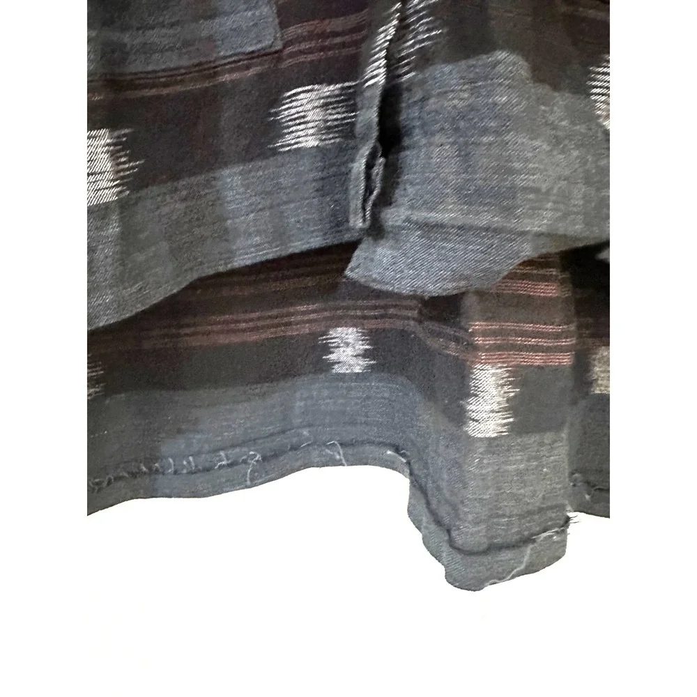 Yasuko Kurisaka Tunic One Size Cotton Lagenlook  Minimalist Oversized Asymmetric - Picture 3 of 16